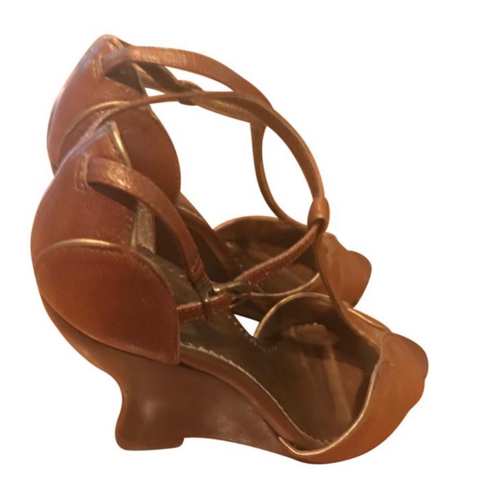 Nicole Miller New York Leather Wedge Sandal